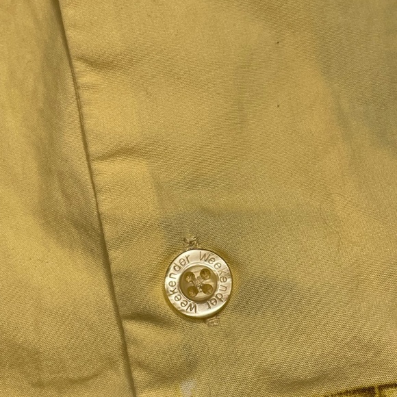 WEEKENDER MENS HAWAIIAN‎ Tropical Drinks Size Large Yellow Short Sleeve Shirt. - Picture 5 of 9